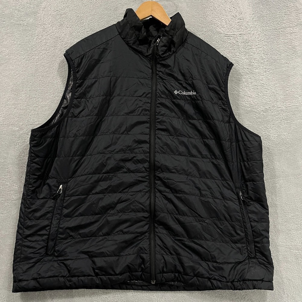 Columbia Omni Heat Vest Men's 2XL Black Insulated Gorpcore